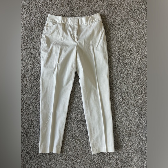 Brooks Brothers Women’s White Straight Leg Trouser. Size 10. - Picture 1 of 5